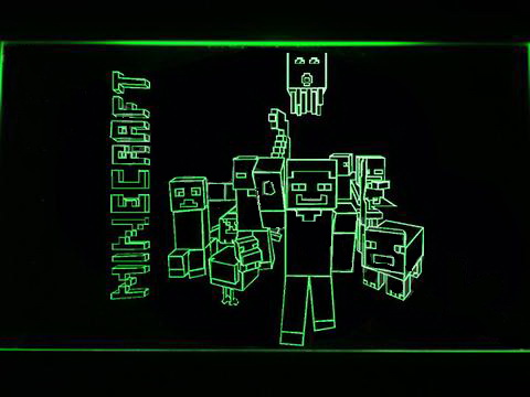 Minecraft 2 LED Neon Sign